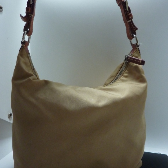 Prada Vintage BEIGE  Nylon Shoulder Bag - Picture 5 of 16